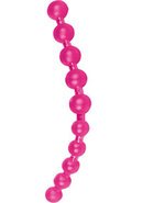 Thai Jelly Jumbo Anal Beads - Pink