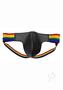 Rouge Leather Jock With Pride Stripes - Large - Multicolor